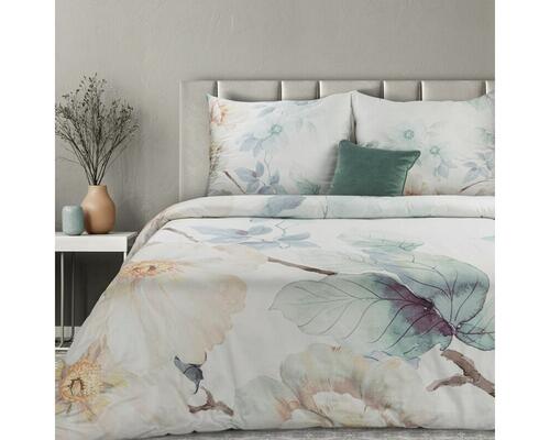 Luxusné obliečky na posteľ z bavlneného mako saténu - Aline, prikrývka 140 x 200 cm + vankúš 70 x 90 cm